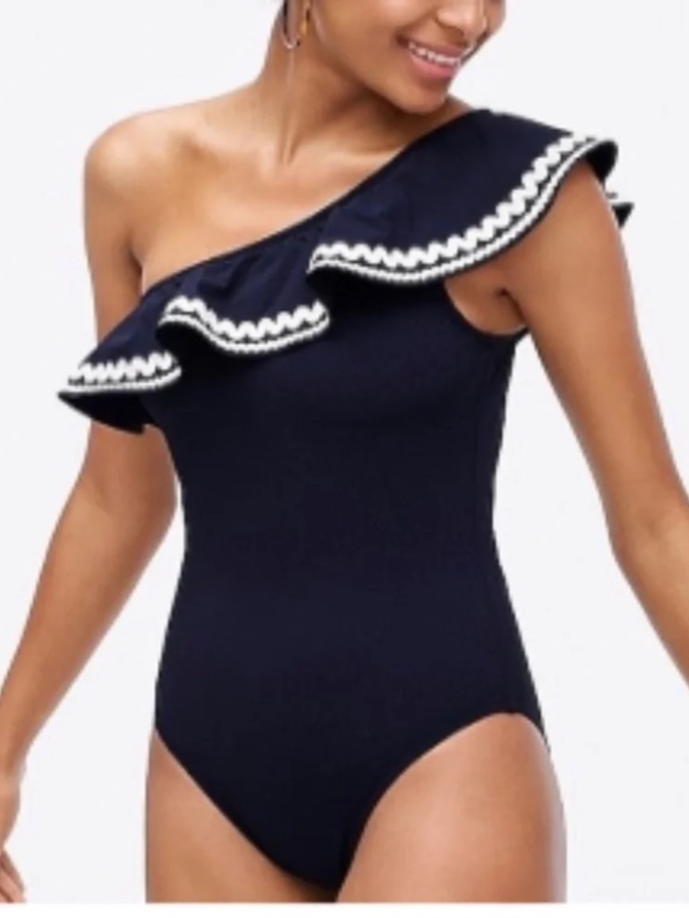 NWT J. Crew One Shoulder Bathing Suit - size 4